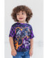 Фото #2 товара Toddler Boys Maximum Destruction Earth Shaker Mohawk Warrior 3 Pack T-Shirts Yellow / Grey / Purple