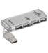 Фото #1 товара USB-концентратор Wentronic 4 порта Mini Hub USB 2.0 - Silver