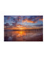 Фото #1 товара John Gavrili Cement Ship Sunset Canvas Art - 36.5" x 48"