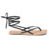 Фото #1 товара BEACH by Matisse Bocas Lace Up Womens Black Casual Sandals BOCAS-001