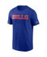 Men's Royal Buffalo Bills Team Wordmark T-shirt Синий, 3XL - фото #3