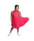 ფოტო #3 პროდუქტის Girls Fair Trade Organic Cotton Solid Sleeveless Twirl Dress