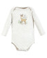 Фото #3 товара Baby Boys Cotton Long-Sleeve Bodysuits, Forest Deer 3-Pack