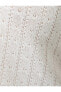 Polo Yaka Tişört Crop Dokuma Kısa Kollu Çizgi Detaylı