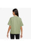 Фото #2 товара Sportswear Loose Fit Short-SleeveOversize Yeşil Kadın T-shirt FD4149-386