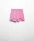 Women's Embroidered Cotton Shorts