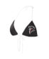 ფოტო #1 პროდუქტის Women's Black Atlanta Falcons Perfect Match Bikini Top