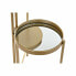 Shelves DKD Home Decor Golden Metal Mirror 49,5 x 49,5 x 80 cm