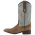 Фото #3 товара Ferrini Hunter Square Toe Cowboy Mens Blue, Brown Casual Boots 11093-10