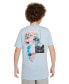 ფოტო #2 პროდუქტის Big Kids Sportswear Cotton Graphic T-Shirt