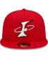 Фото #3 товара Men's Red Albuquerque Isotopes Alternate Logo Authentic Collection 59FIFTY Fitted Hat