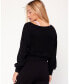 ფოტო #2 პროდუქტის Women's Karma Graphic Viscose Blend Long Sleeve Top for Women