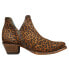 Фото #1 товара Corral Boots Studded Leopard Ankle Booties Womens Brown Casual Boots Z2003