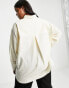 Фото #3 товара ASOS DESIGN Curve oversized shirt with utility pockets in cream