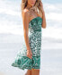 Фото #4 товара Women's Paisley Floral Smocked Bodice Mini Tube Beach Dress