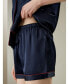 Фото #2 товара Women's 22 Momme Summer Short Silk Pajama Set for Women