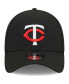 ფოტო #3 პროდუქტის Men's Black Minnesota Twins Logo 39THIRTY Flex Hat