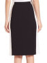 Фото #1 товара LAFAYETTE 148 Two-tone Colorblock Slim Pencil Skirt Black White S