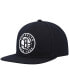 Фото #2 товара Men's Black Brooklyn Nets Ground 2.0 Snapback Hat