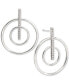 ფოტო #3 პროდუქტის Diamond Circle Drop Earrings (1/4 ct. t.w.) in Sterling Silver