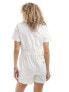 Фото #7 товара Dickies vale short sleeve playsuit in off white