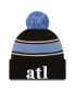 Фото #1 товара Men's Black Atlanta Hawks 2023/24 City Edition Cuffed Pom Knit Hat