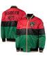 Фото #2 товара Men's Red and Black and Green Brooklyn Nets Black History Month NBA 75th Anniversary Full-Zip Jacket