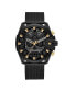Фото #1 товара Наручные часы Ed Hardy с металлическим мешковым браслетом матового черного цвета 53 мм
