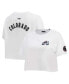 Women's White Colorado Avalanche Classic Boxy Cropped T-shirt