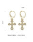 ფოტო #2 პროდუქტის Cross Dangle Earrings for Women