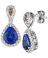 ფოტო #1 პროდუქტის Blueberry Tanzanite (2 ct. t.w.) & Diamond (5/8 ct. t.w.) Drop Earrings in 14k White Gold