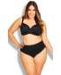 ფოტო #1 პროდუქტის Plus Size Basic Hi Cut Brief 3 Pack