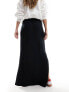 Фото #8 товара Object column maxi skirt in black