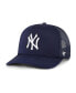 Фото #2 товара Men's Navy New York Yankees Foamo Trucker Snapback Hat
