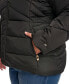 Фото #6 товара Women's Plus Size Hooded Puffer Coat