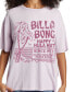 Juniors' Slow Down Cotton Logo-Graphic T-Shirt ICED LAVENDER, L - фото #4