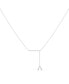 Фото #3 товара LuvMyJewelry crane Lariat Triangle Bolo Adjustable Silver Diamond Necklace