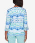 ფოტო #2 პროდუქტის Women's Hyannisport Tie Dye Three Quarter Sleeves Top