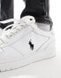 Polo Ralph Lauren Court trainer in white with black logo Weiß/schwarzes Polospieler-Logo, 44 - фото #10