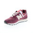 New Balance 574 U574HMG Mens Burgundy Nubuck Lifestyle Sneakers Shoes