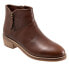 Softwalk Roselle S2256-200 Womens Brown Wide Leather Ankle & Booties Boots