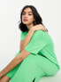 ONLY oversized maxi t-shirt dress in bright green