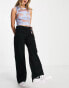 Noisy May Amanda wide leg jeans in black