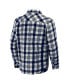 Фото #2 товара Men's Darius Rucker Collection By Navy New York Yankees Plaid Flannel Button-Up Shirt