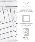 Фото #4 товара Home Collection Premium Ultra Soft Distressed Field Stripe Pattern 4 Piece Bed Sheets Set, King