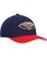 Фото #3 товара Men's Navy, Red New Orleans Pelicans MVP Team Two-Tone 2.0 Stretch-Snapback Hat