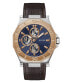 Фото #1 товара Guess Herren Multifunkion Armbanduhr PRIME braun, roségold 46 mm GW0704G2