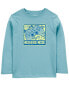 Kid Gaming Cotton Blend Long-Sleeve Tee - Blue XL