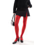 ASOS DESIGN 50 denier red tights