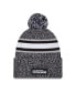 Men's Heather Black Tennessee Titans 2023 Inspire Change Cuffed Knit Hat with Pom